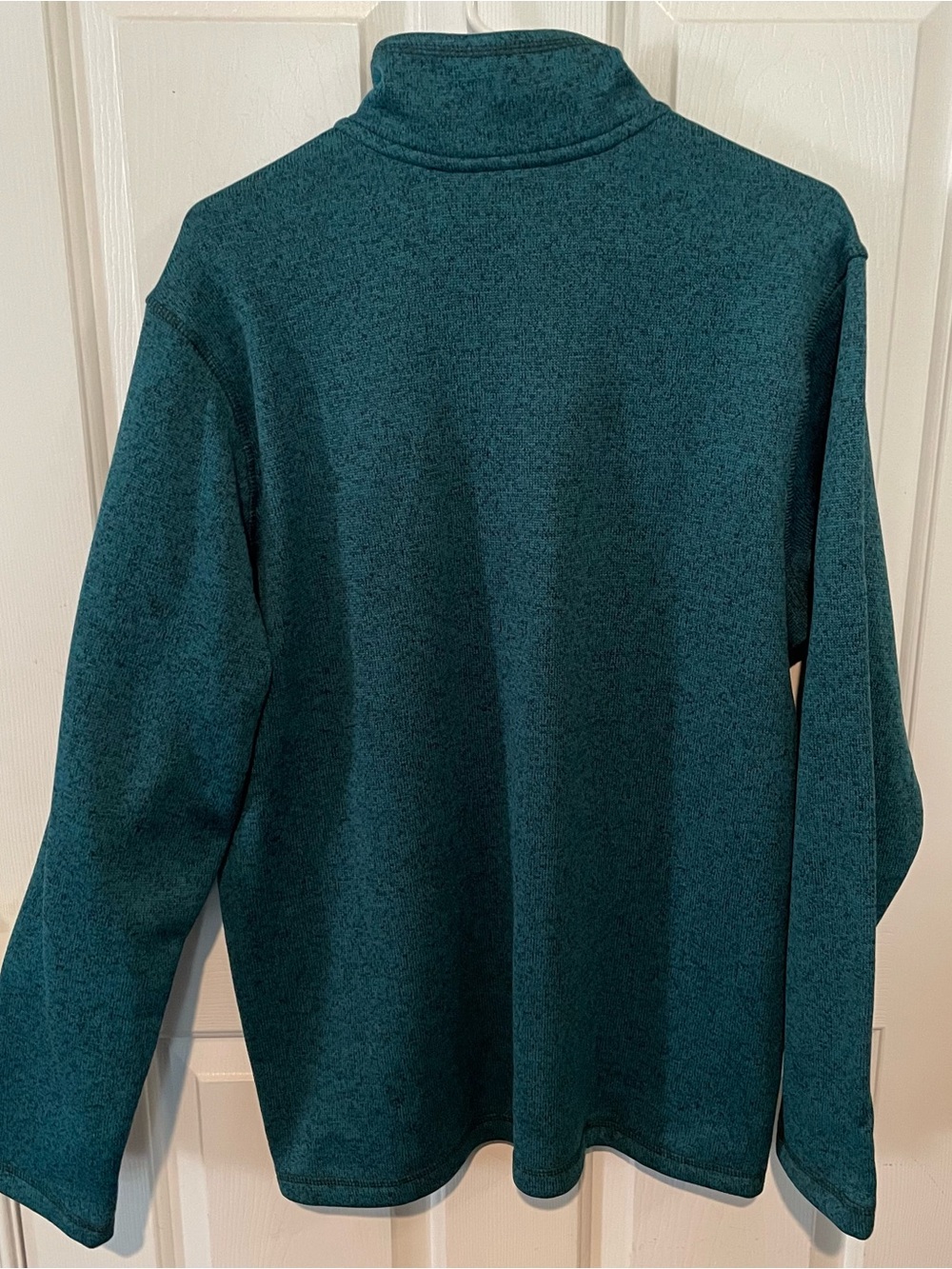 Eddie Bauer Men’s Large Dark Teal Half-Zip Fleece Pullover Sweater New with Tags - Picture 7 of 10